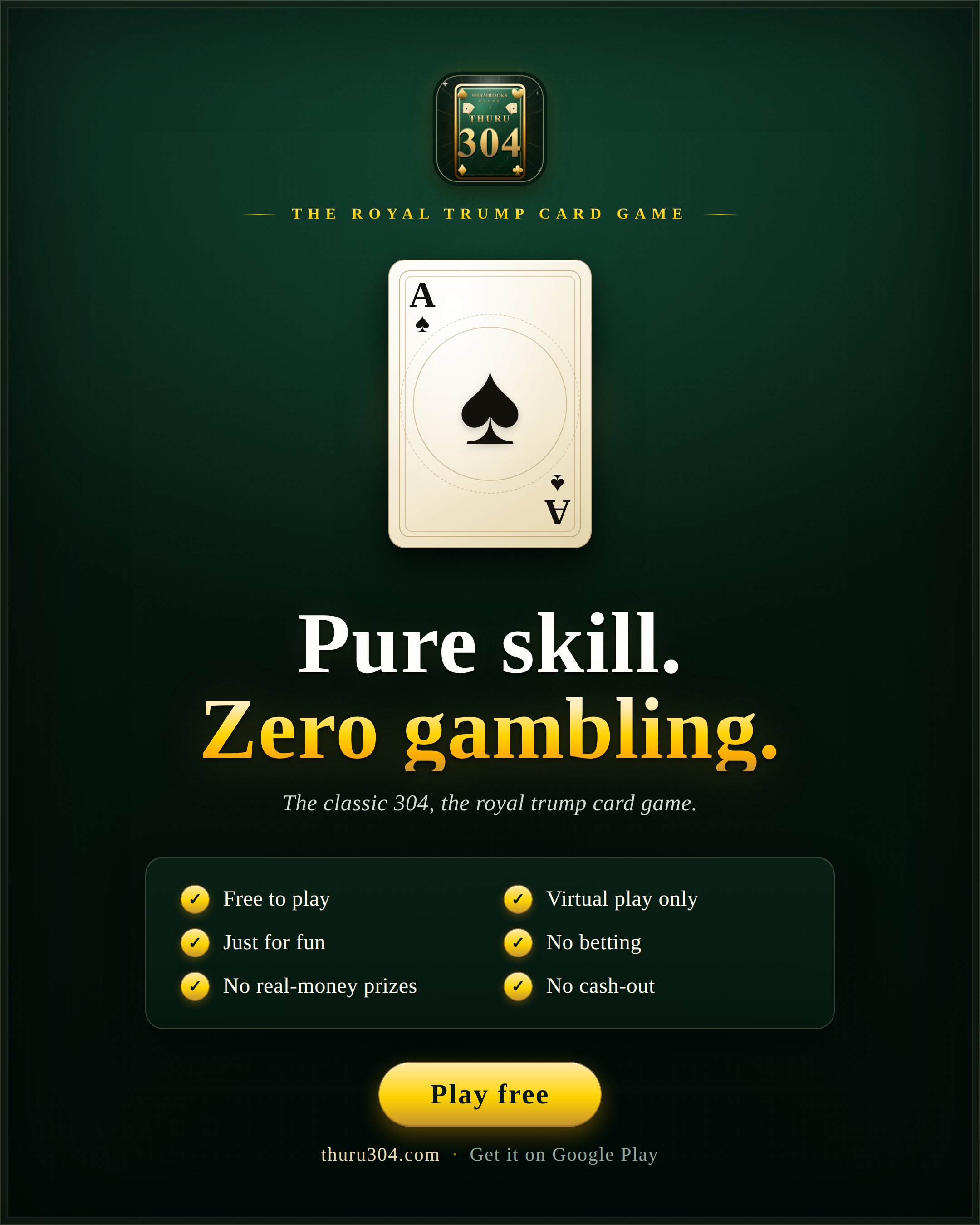 Trust — Pure skill, zero gambling